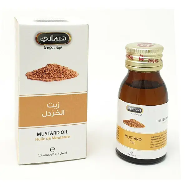 Huile de moutarde 30 ml pour la pousse des cheveux - Hemani